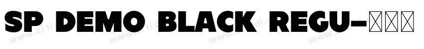 SP DEMO Black Regu字体转换 SP DEMO Black Regu字体转换